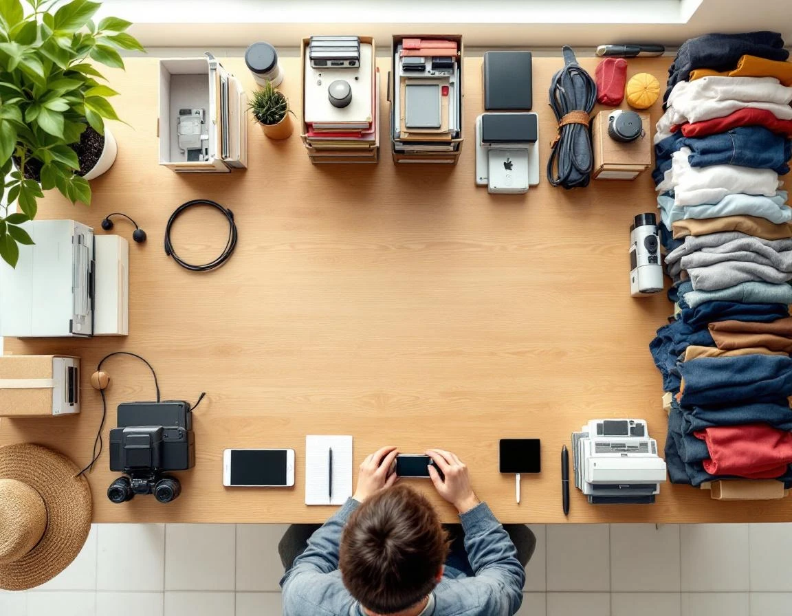 Gegenstände sortieren - behalten, spenden, entsorgen